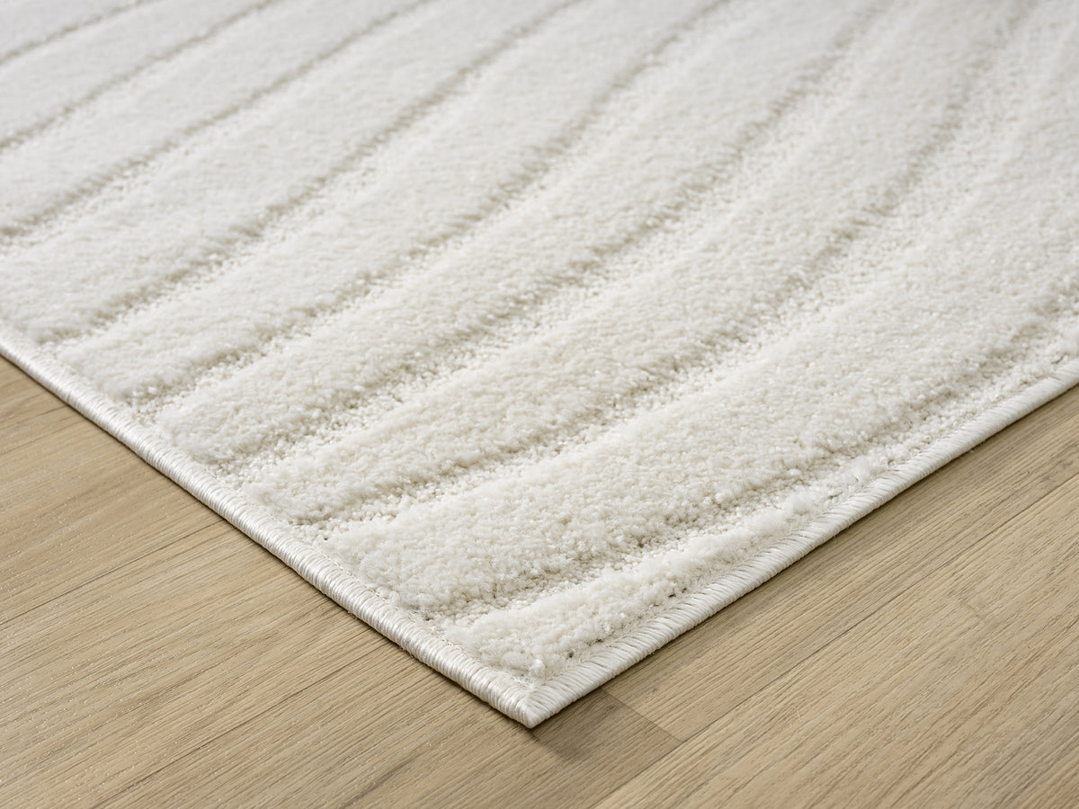 Aya Scandinavian Wave modern rug, styled view 4