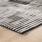 Dark Grey Mayfair Matrix metallic rug, styled view 5