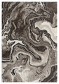 Mocha Eleanor Marble embossed abstract rug, flat portrait view