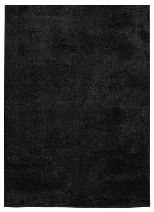 Comfy Fluffy Rug - Black portrait
