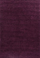 Violet Oxford shaggy rug, flat portrait view
