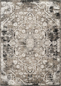 Mayfair Flora metallic rug, flat portrait view