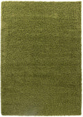 Green Oxford shaggy rug, flat portrait view