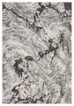 Grey Eleanor Astro embossed abstract rug, flat portrait view