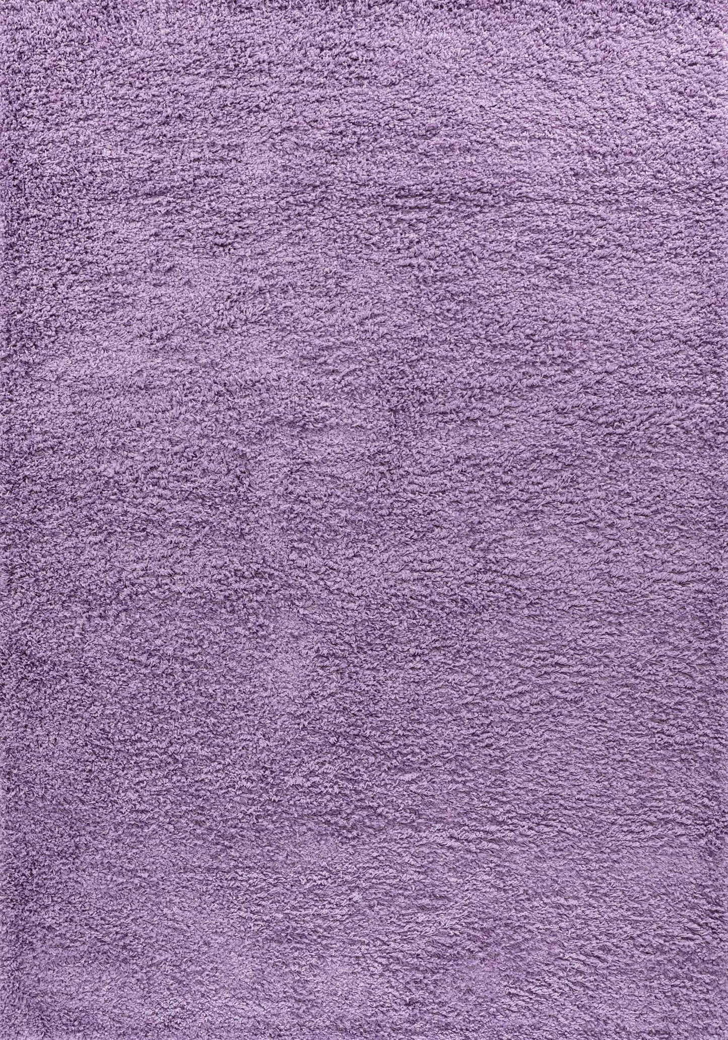 Lilac Oxford shaggy rug, flat portrait view
