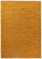 Gold Oxford shaggy rug, flat portrait view