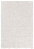 Cream Ainsley shaggy rug, flat portrait view