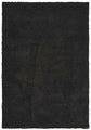 Black Ainsley shaggy rug, flat portrait view