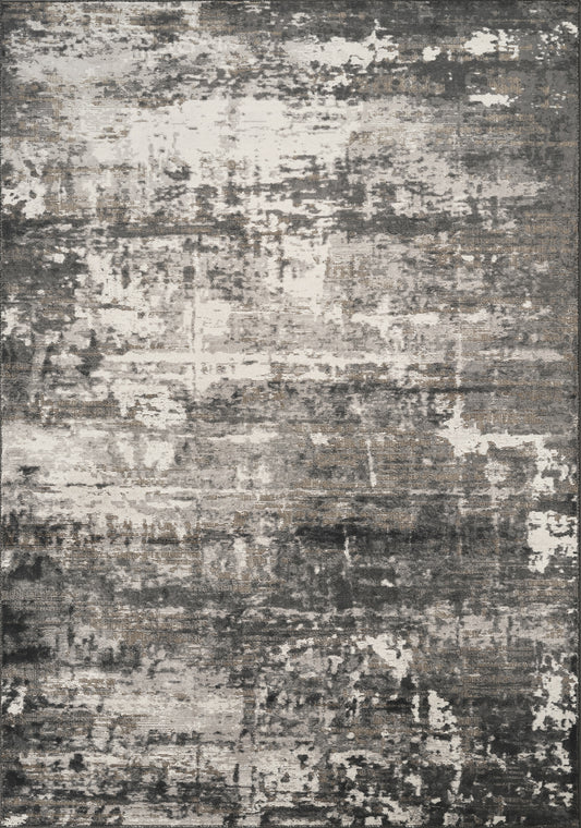 Mayfair Abyss metallic rug, flat portrait view