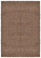 Brown Ainsley shaggy rug, flat portrait view