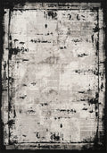 Mayfair Frame metallic rug, flat portrait view