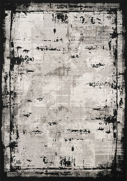 Mayfair Frame metallic rug, flat portrait view