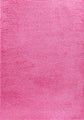 Pink Oxford shaggy rug, flat portrait view