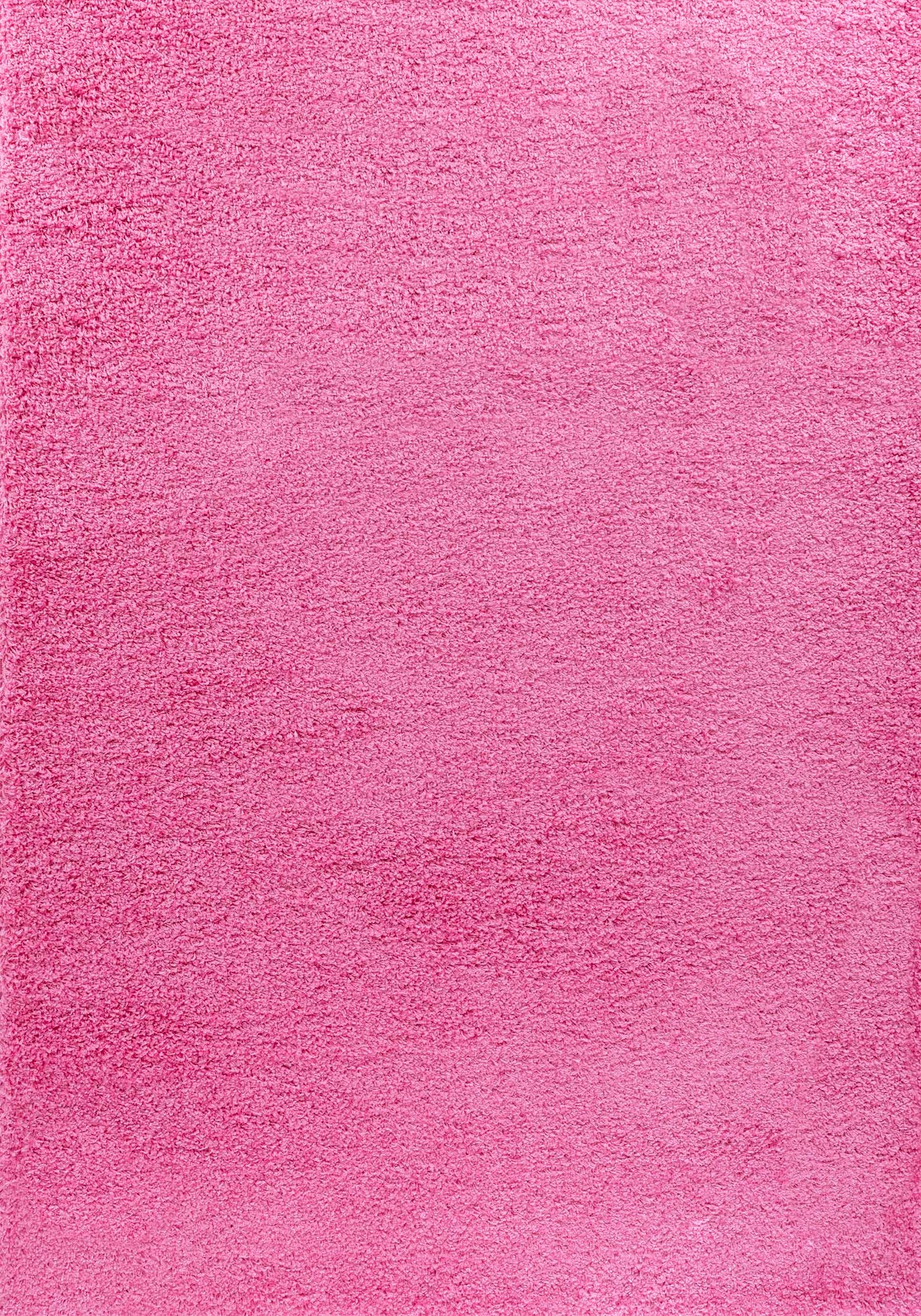 Pink Oxford shaggy rug, flat portrait view
