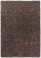 Taupe Oxford shaggy rug, flat portrait view
