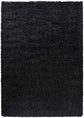 Anthracite Oxford shaggy rug, flat portrait view