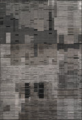 Dark Grey Mayfair Matrix metallic rug, flat portrait view