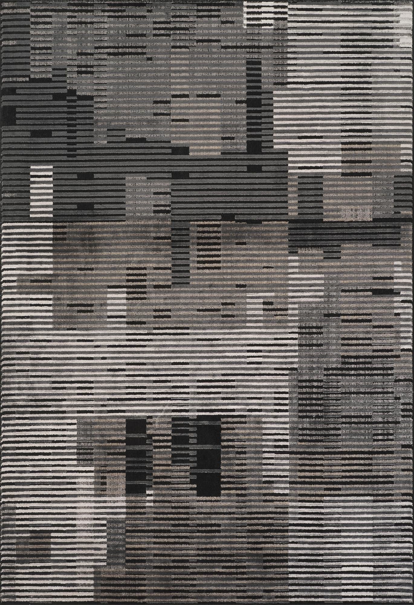 Dark Grey Mayfair Matrix metallic rug, flat portrait view