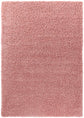Baby Pink Oxford shaggy rug, flat portrait view