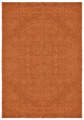Terracotta Ainsley shaggy rug, flat portrait view