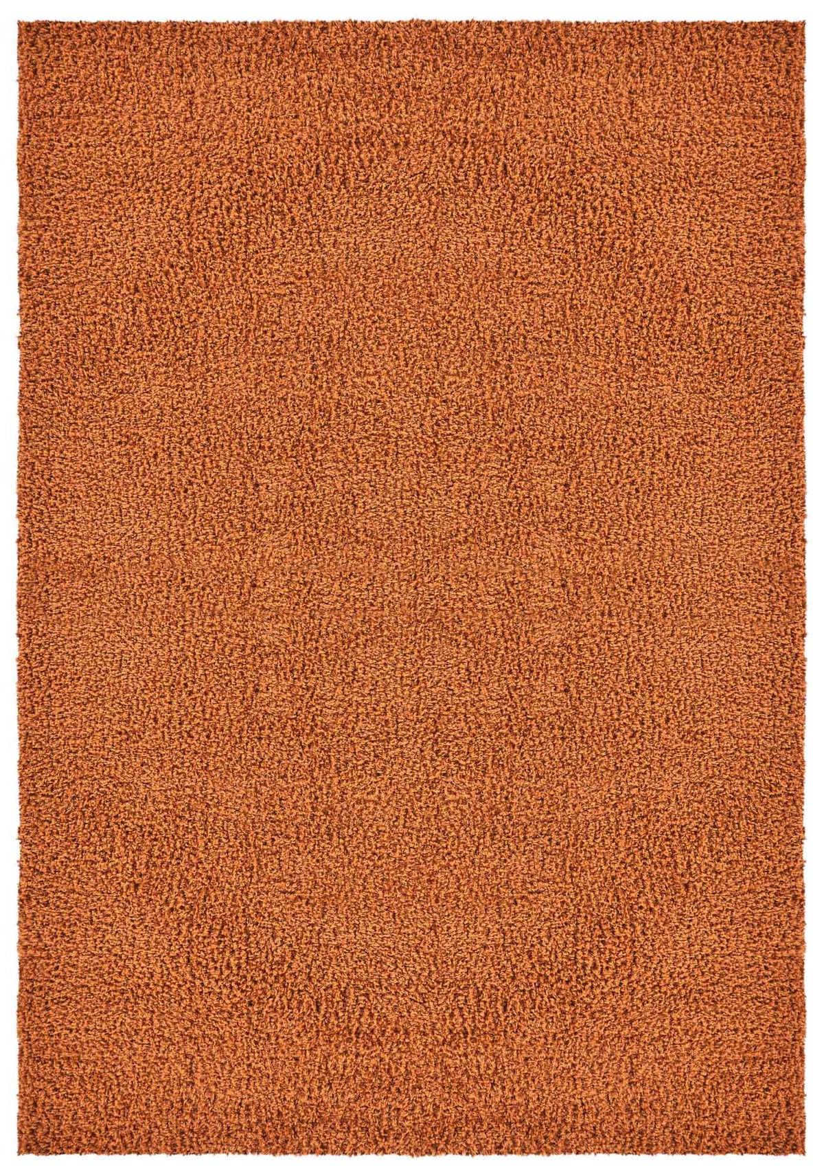 Terracotta Ainsley shaggy rug, flat portrait view