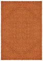 Terracotta Ainsley shaggy rug, flat portrait view