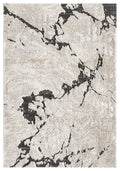 Mocha Eleanor Astro embossed abstract rug, flat portrait view