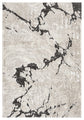 Mocha Eleanor Astro embossed abstract rug, flat portrait view