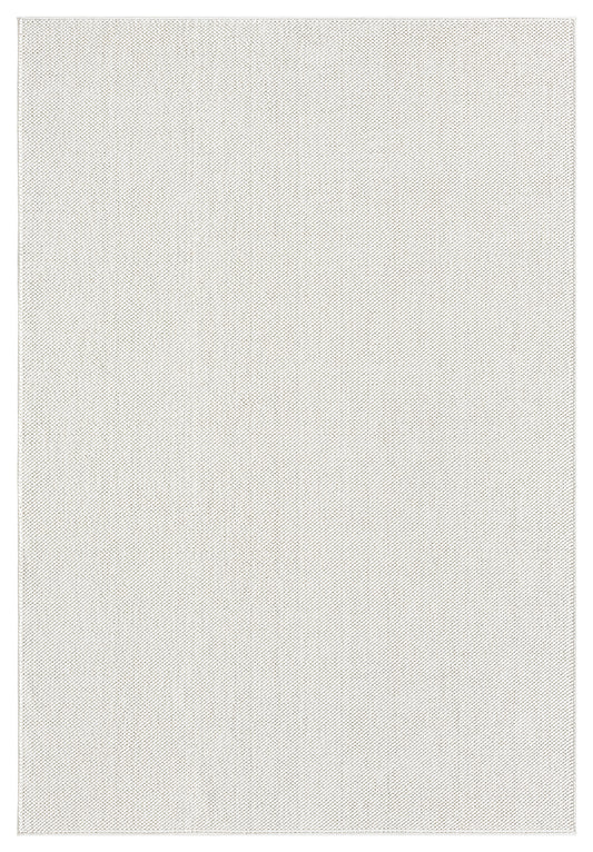 Cream Avior bobble rug, flat portrait view