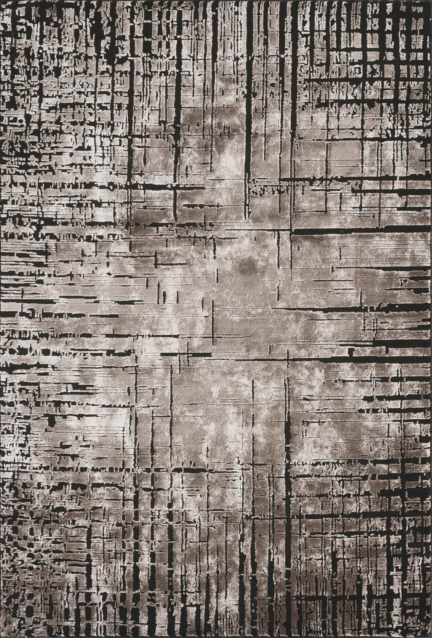 Mocha Belgravia Nexus metallic rug, flat portrait view
