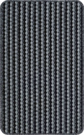 Anthracite Eden Stripe anti-slip mat, flat portrait view