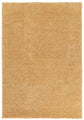 Gold Ainsley shaggy rug, flat portrait view