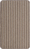 Beige Eden Stripe anti-slip mat, flat portrait view