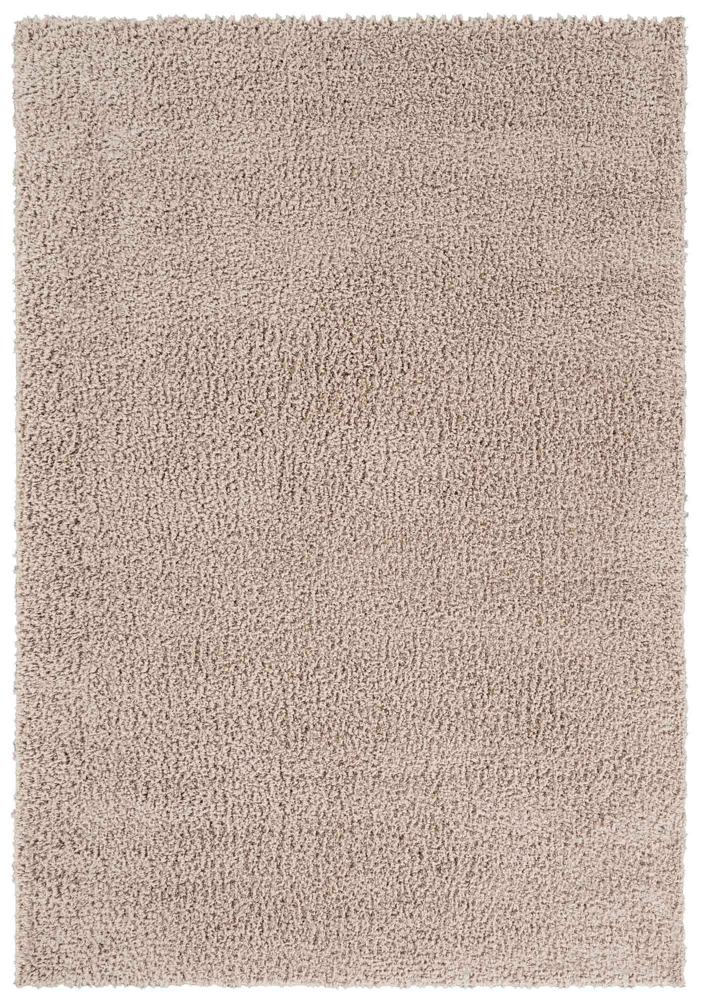 Light Beige Ainsley shaggy rug, flat portrait view