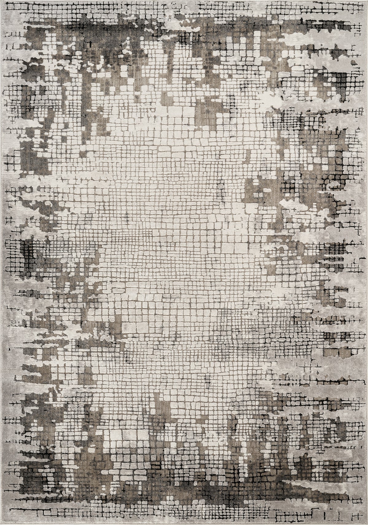 Mayfair Croc metallic rug, flat portrait view