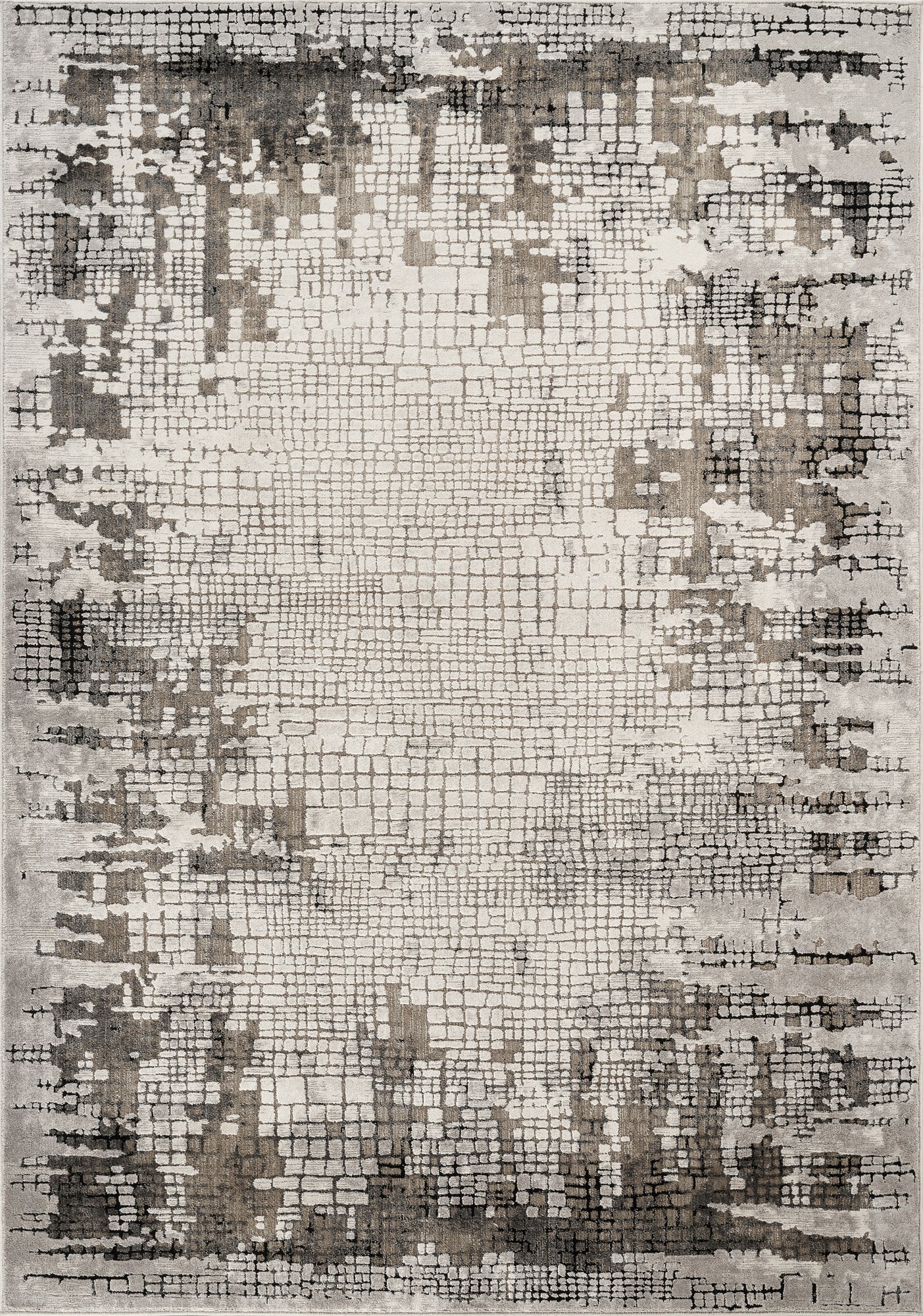 Mayfair Croc metallic rug, flat portrait view