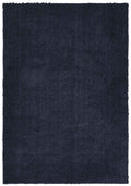 Navy Blue Ainsley shaggy rug, flat portrait view