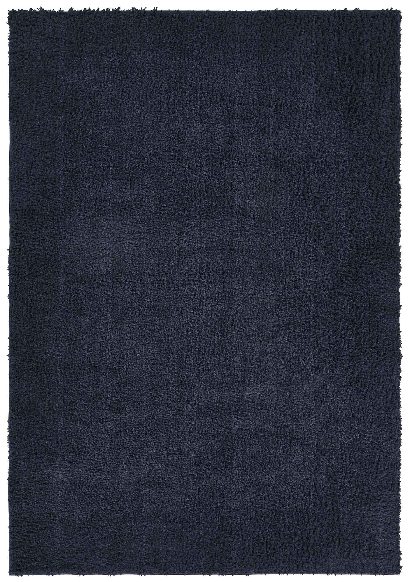 Navy Blue Ainsley shaggy rug, flat portrait view