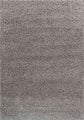 Grey Oxford shaggy rug, flat portrait view