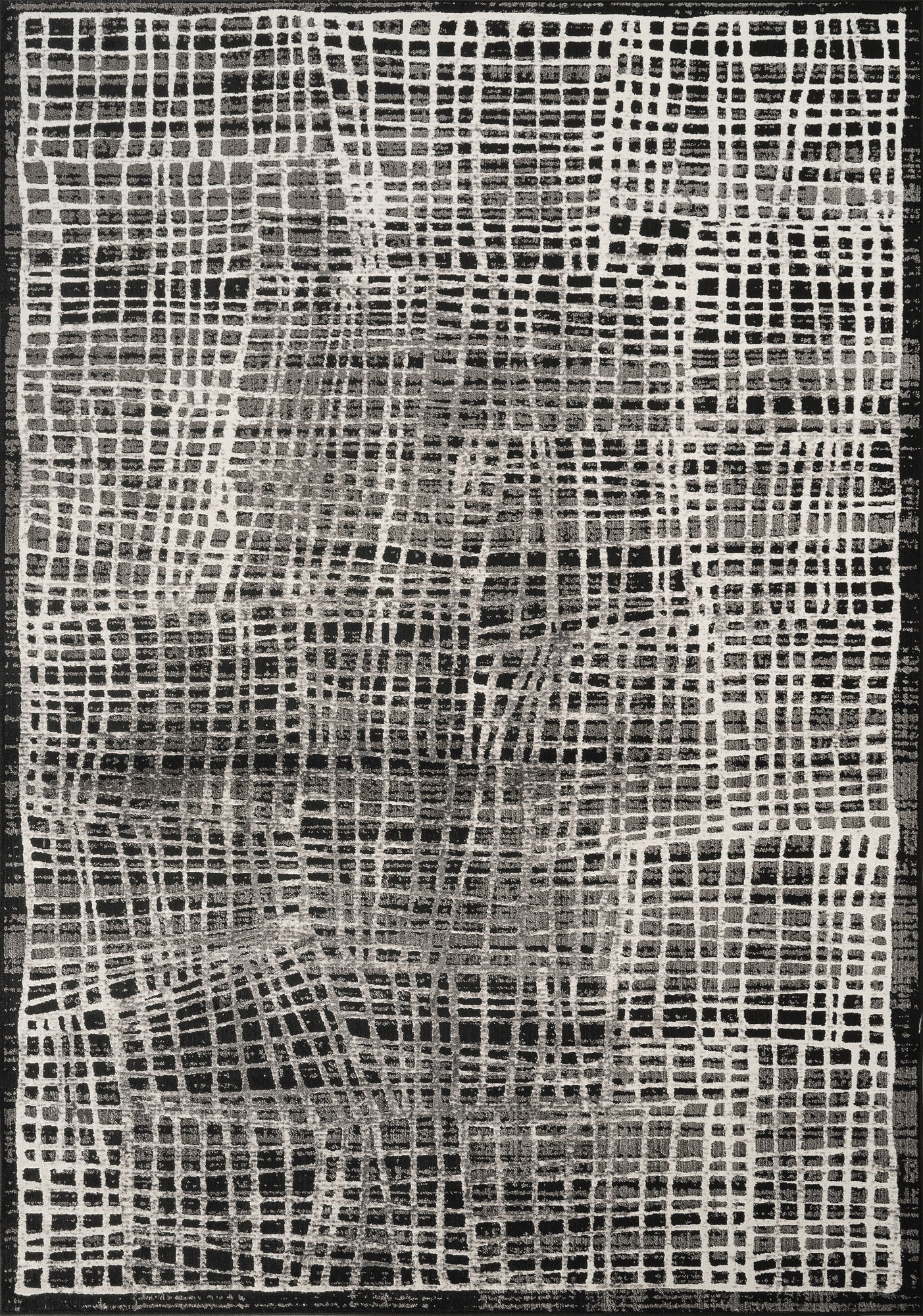 Mayfair Mesh metallic rug, flat portrait view