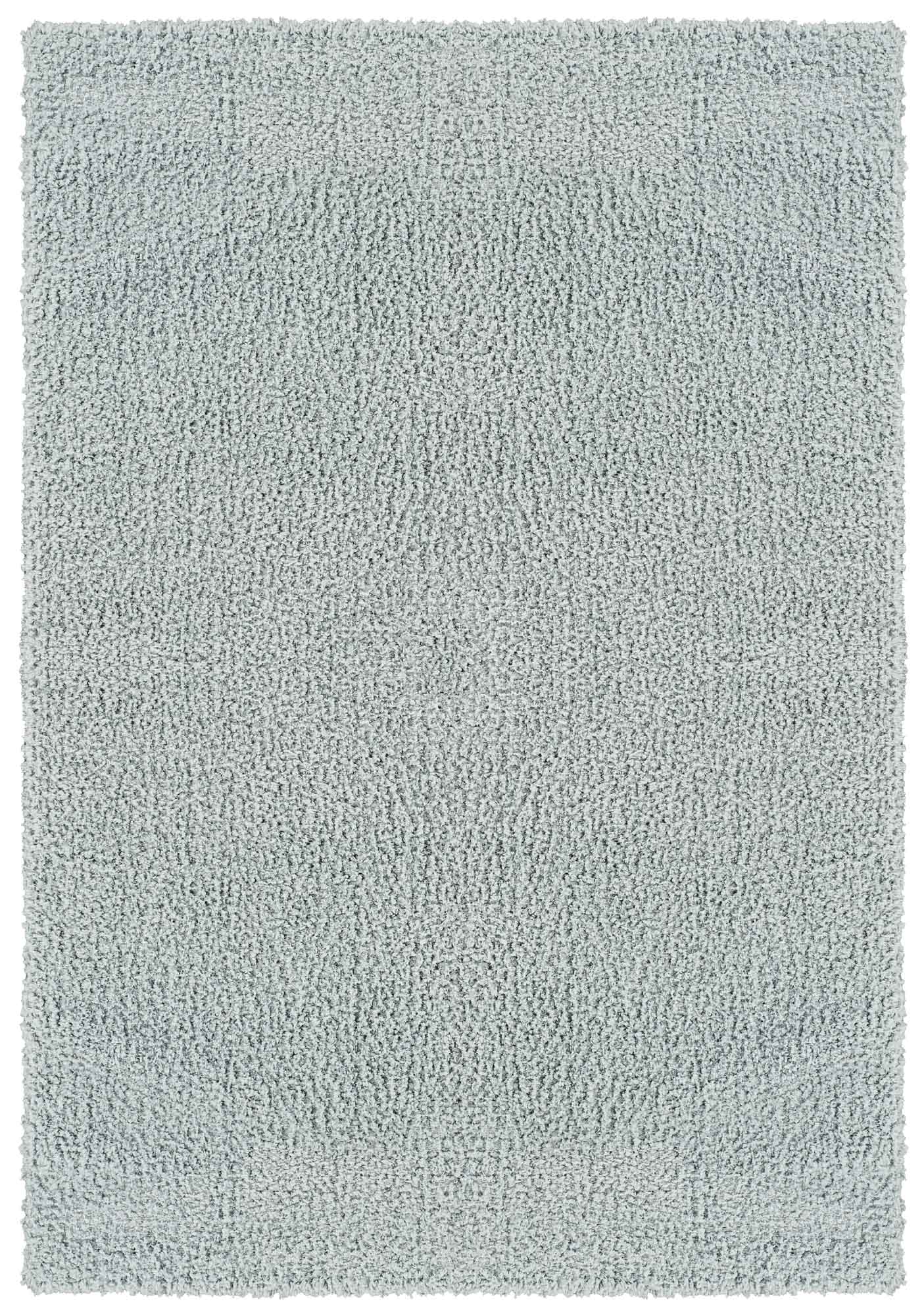 Duck Egg Blue Ainsley shaggy rug, flat portrait view