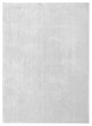 Silver Comfy fluffy rug, flat portrait view