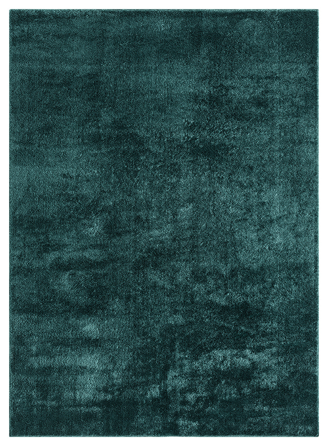 Emerald Green Comfy fluffy rug, flat portrait view