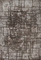 Mocha Belgravia Cobble metallic rug, flat portrait view