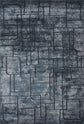 Navy Blue Belgravia Cobble metallic rug, flat portrait view
