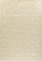 Ivory Oxford shaggy rug, flat portrait view