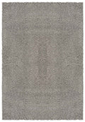 Grey Ainsley shaggy rug, flat portrait view