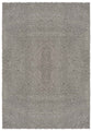 Grey Ainsley shaggy rug, flat portrait view