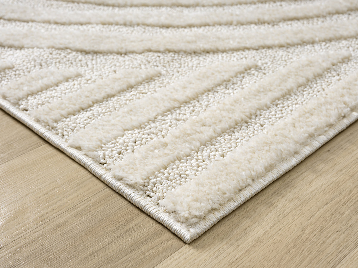 Isabella Cirque textured rug, styled view 4