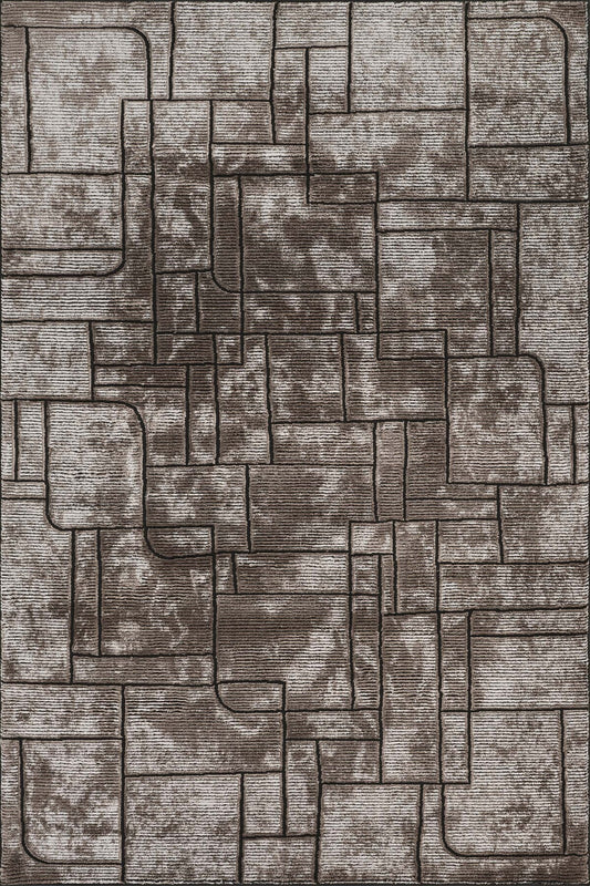 Belgravia Metallic Rug - Cobble Grey